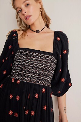 Free People Dahlia Embroidered Maxi Dress Size S | eBay Free People Dahlia Embroidered Maxi Dress Size S | eBay