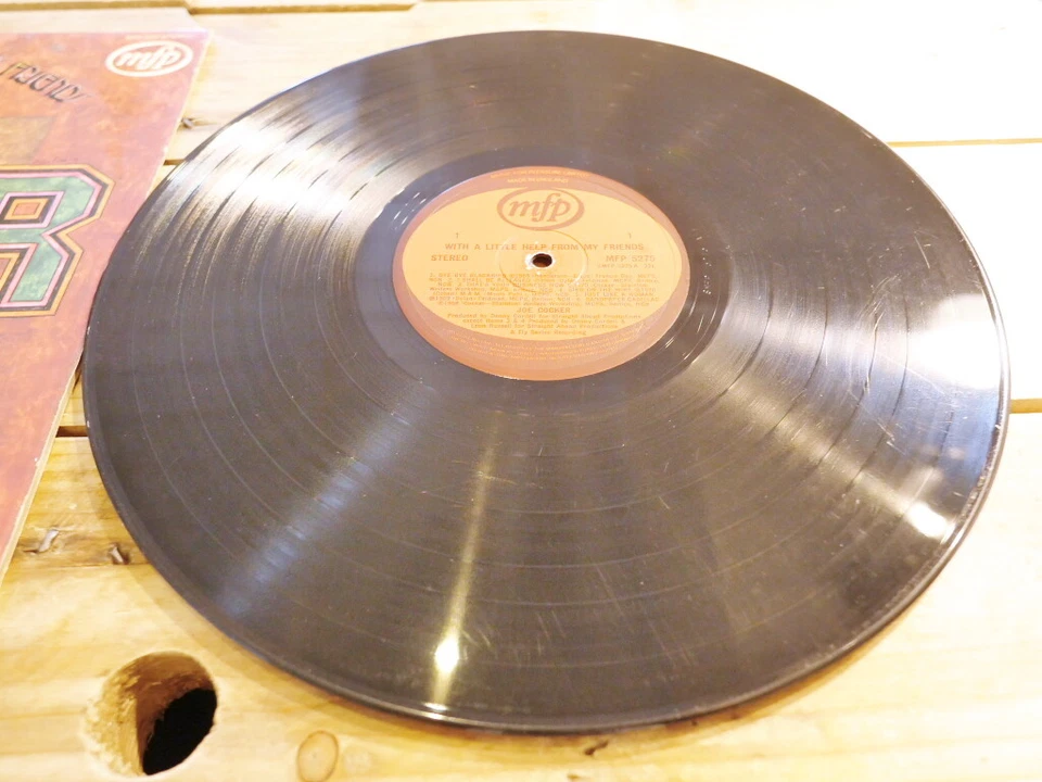 JOE COCKER WITH A LITTLE HELP FROM MY FRIENDS 33T LP VINYLE EX COVER EX ORI 1971 - Photo 2/4