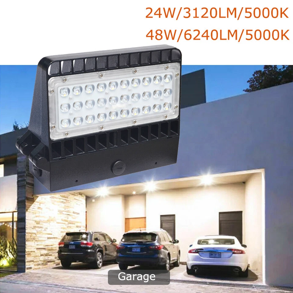 Paquete de pared LED de corte completo 24w 48W 5000k luz impermeable comercial para exteriores Foto 2 de 4