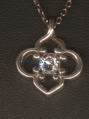 Vintage Brighton Arabella Convertible Necklace Silver Tone 16'' 2'' ext