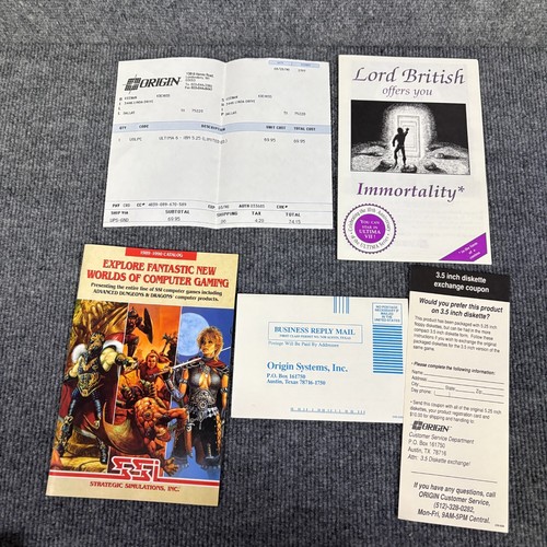 Ultima VI False Prophet Special Signature Collectors Edition IBM DOS PC Big Box - Picture 16 of 18