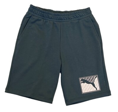 Puma Crosswise Athletic Workout Drawstring Elastic Waist Sweatshorts Shorts  S | eBay