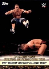 2019 Topps WWE Summerslam Greatest Matches GM-27 John Cena def. Randy Orton