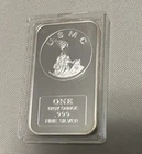 1 oz Silver Art Bar USMC United States Marine Corps