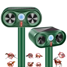 2025 2Pack Deer Repellent Device Solar Animal Repeller Cat Repellent Outdoor ...