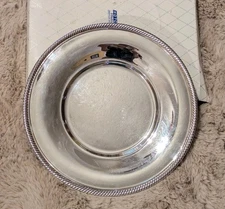 Vtg Castleton By International Siver Company #4821 Silverplate 10" Platter Tray