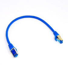 1 Ft. CAT 7 round High-Speed Ethernet Cable - Blue