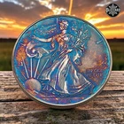 2019 American Silver Eagle 1 oz .999 Silver Custom Artisan Toned ASE Coin