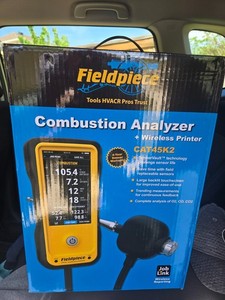 Fieldpiece CAT45K2 Combustion Analyzer O2 CO CO2 with Wireless Printer