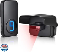 Wireless Driveway Alarm, Outdoor Weatherproof Motion Sensor and Detector with