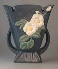 Vtg Roseville Pottery Fan Vase 987-9 Reproduction 7 Inch