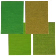 4pcs Landscape Artificial Grass Fake Grass Mini Garden Landscaping Prop