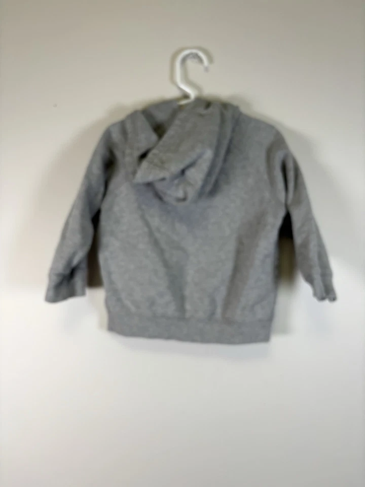 Janie and Jack Bebé Niño Gris Rojo Bicicleta Aplique Cremallera Completa Sudadera con Capucha Chaqueta 12-18m Foto 3 de 4