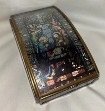 Vintage Handmade in Mexico Music Box Nativity Scene Plays "Ava Maria"