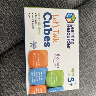 Learning Resources Let s Talk Cubes Social Skills Game Ages 5+ | 6 Dice Set NEW