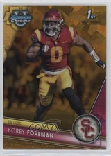 2023 Bowman U Chrome Sapphire Edition Gold 21/50 Korey Foreman #190 0wc9