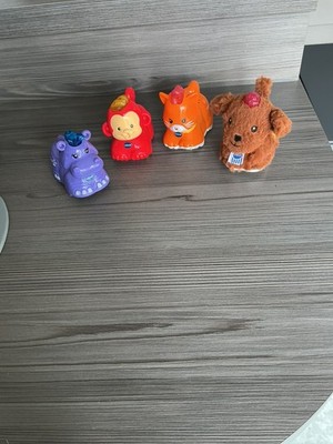 4 x VTech Toot Toot Tiere funktionierende Geräusche & Lichter Konvolut