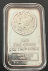 A Rare Piece Of 999 Silver 1oz Bar By Sunshine Mining Minted In The 80s