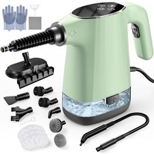Handheld Steam Cleaner, Portable Steamer for Cleaning with 18PCS Green