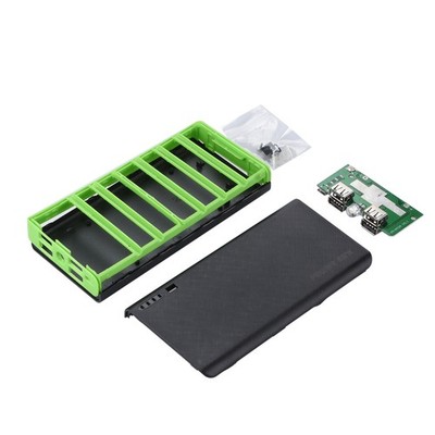 New Mobile Phone Dual 2 USB 2A Power Bank Case Kit  DIY Box Without Batteries j