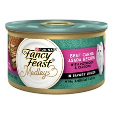 Purina Fancy Feast Medleys Beef Carne Asada Wet Cat Food 24x3oz Cans - Free P P