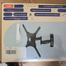 Image of Tv mounting bracket Logik Tilt And Swivel TV Mount -Up To 43 Inches