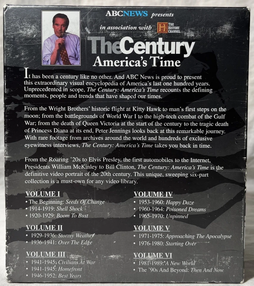 NEW The Century America's Time with Peter Jennings ABC 6 VHS Set *FREE SHIPPING* - Image 3 of 4