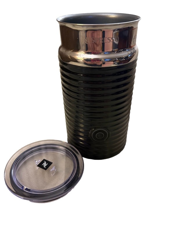 Replacement Nespresso Acapelk Milk Frother, Lid  & Whisk Black 3594 (No Base)