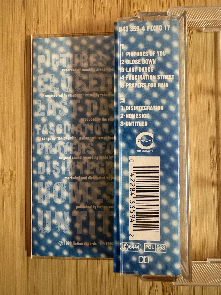 The Cure – Entreat Cassette 1989 Fiction Records Live at Wembley FIXHC 17 - Image 4 of 4