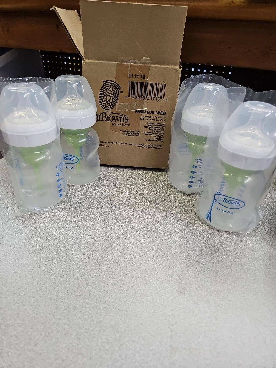 Dr Browns, Natural Flow, 5 Oz, Wide-neck Bottle 4 Pack, WB54600-WEB