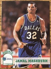 Jamal Mashburn 1993-94 NBA Hoops Rookie Card #323 Dallas Mavericks RC Free Ship. rookie card picture