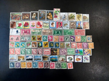 New Zealand lot of 90 used postage stamps