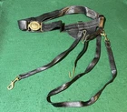 Civil War Calvary Officers Leather Sword Belt Two Piece Buckle Re-Enactment