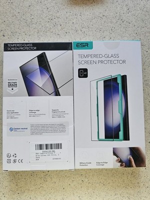 2packs -ESR for Samsung S24 Ultra 2 Pack Clear  Screen Protector with Auto Align