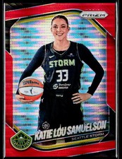 2025 Panini Prizm WNBA #82 Katie Lou Samuelson Red Pulsar Prizms #/299