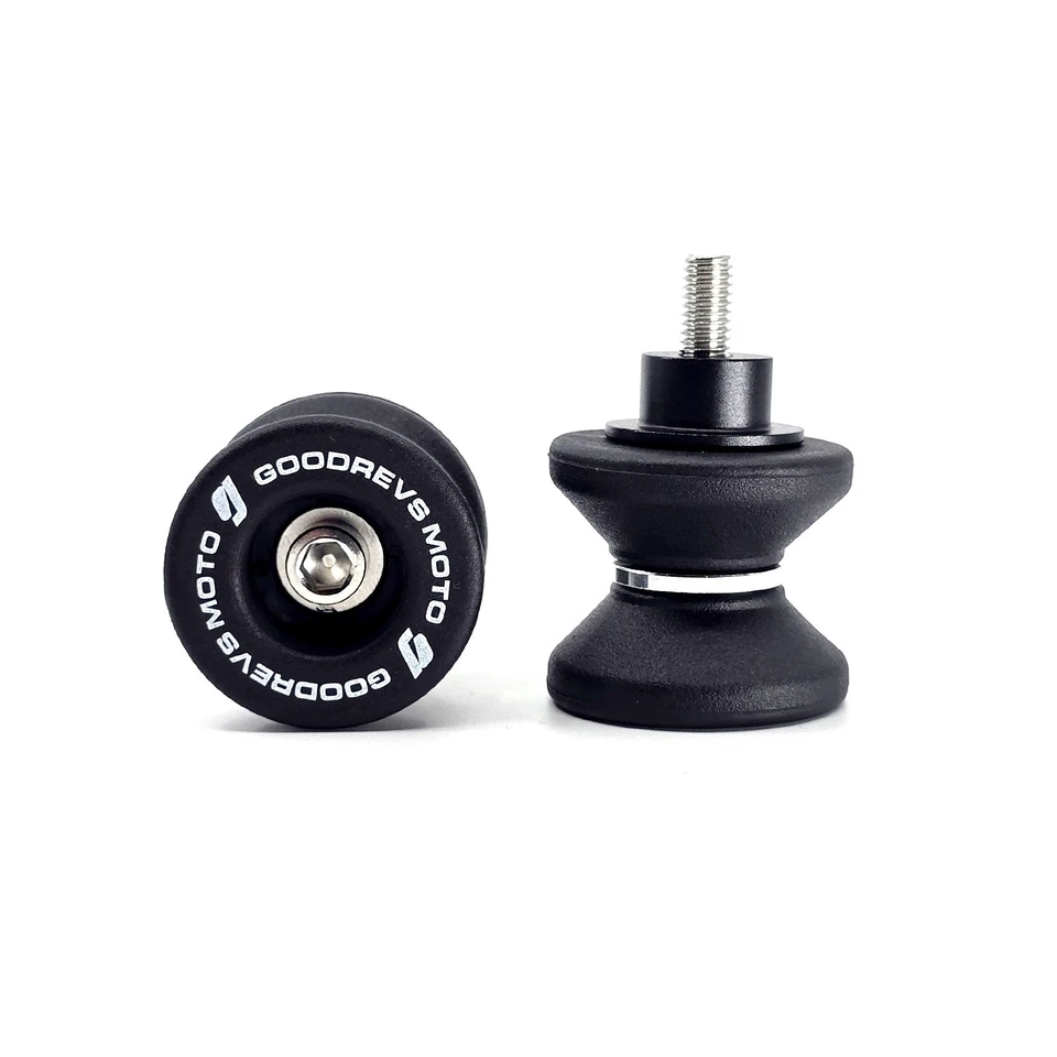 Carretes basculantes Goodrevs™ M6 soporte de paddock bobinas POM aptas para Yamaha Ducati Aprilia Foto 2 de 4