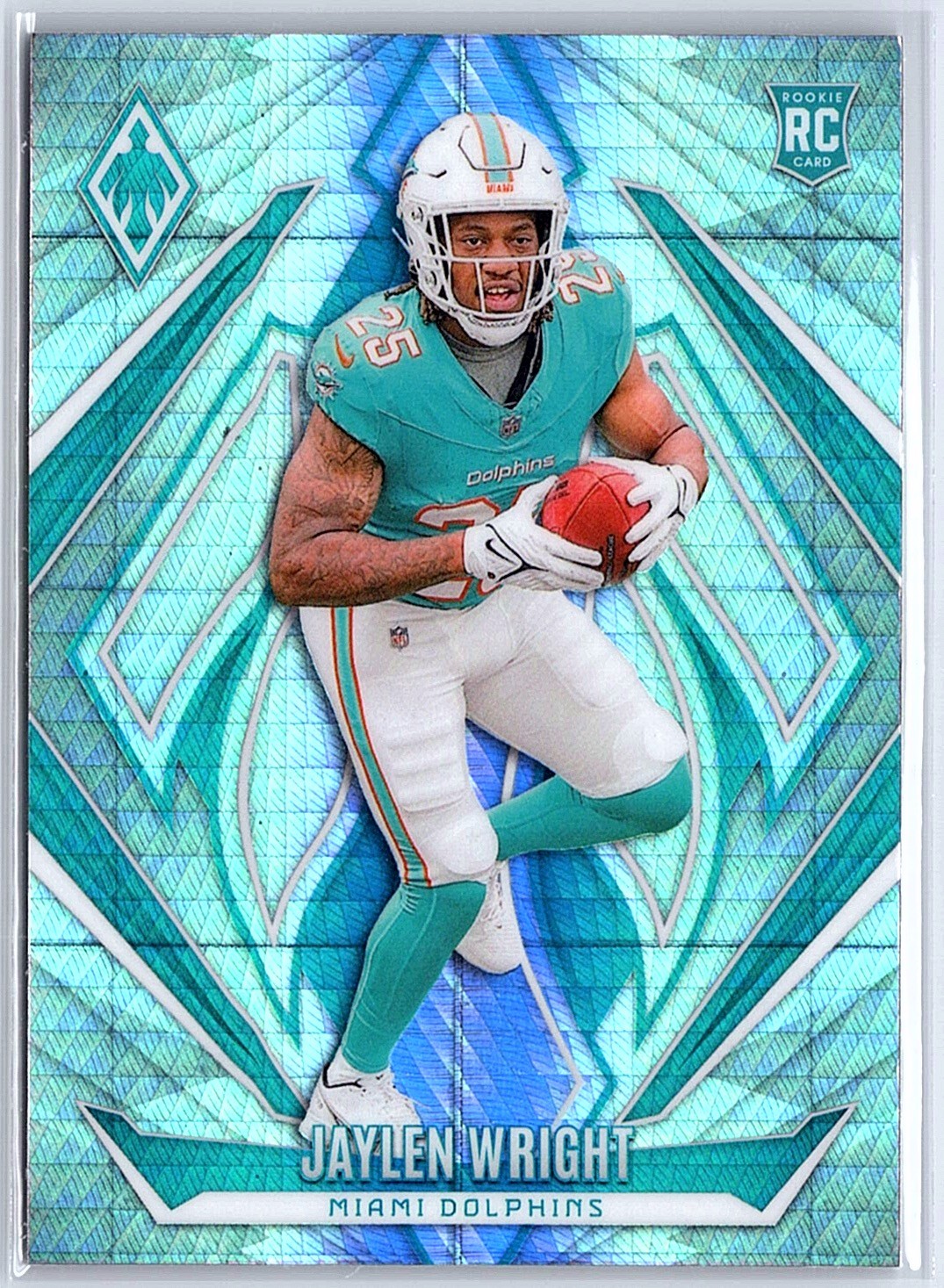 2024 Panini Phoenix Jaylen Wright #199 Hyper Miami Dolphins