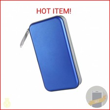 Siveit CD Case Holder, 80 Capacity CD/DVD Case Holders Wallet Hard Plastic CD DV