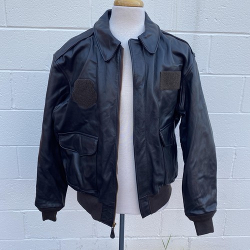 Cockpit USA A-2 Flight Jacket Mens 48 Brown Goatskin Leather US Army Air Force - Picture 19 of 21