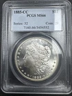 1885-CC MORGAN Dollar PCGS MS66 Exceptional Coin