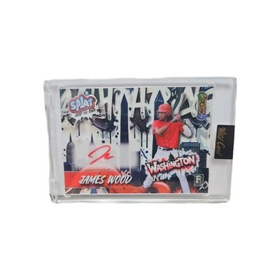 True 1/1 ColorMatch James Wood Paint The Town Auto 2024 Wild Card Splat Baseball
