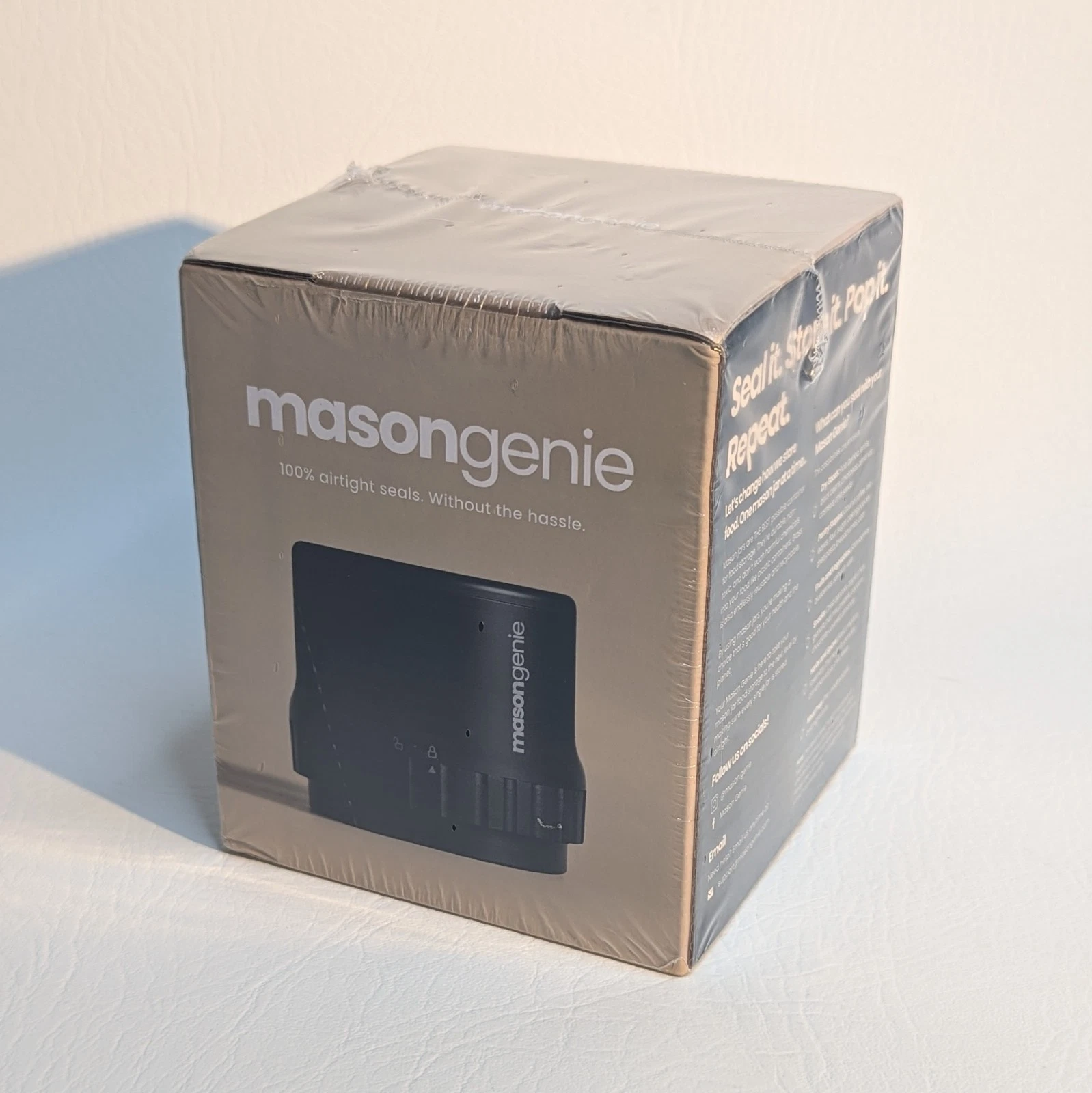 NEW Masongenie Fully Automatic Mason Jar Vacuum Sealer Kit Regular Wide Mouth