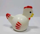 Vintage Fisher-Price Little People Chicken Hen Red White Farm Animal 1970s Toy