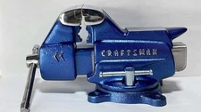 Restored Vintage Craftsman Swivel Bench Vise 3.5” Jaws 506 51801 US New Jaws!