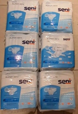 Super Seni, blau, Windeln  Größe Xs Extra Small 6 x 10 Stück
