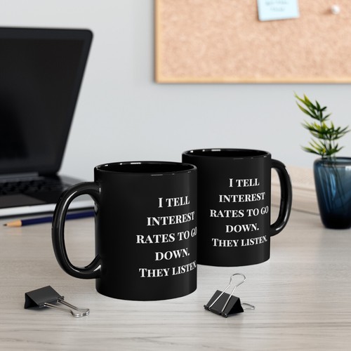 Interest Rates Down - Mortgage Broker Gift Coffee Mug Loan SHIPPED FROM USA - Picture 6 of 7