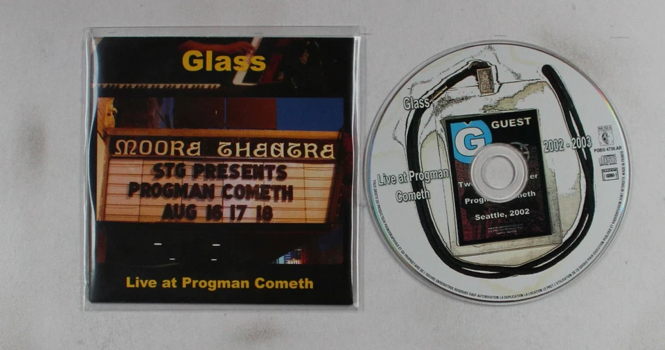 Glass Glass Live At Progman Cometh France Adv CD 2007 Jazz Prog