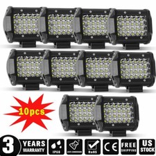 10x 4inch 800w Led Work Light Bar Spot Fog Pods Driving Offroad Utv 4wd White