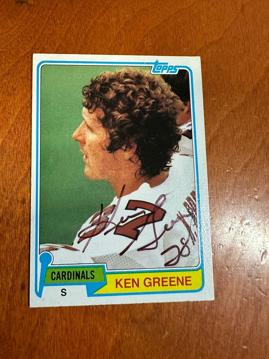 KEN GREENE AUTOGRAPH 1981 TOPPS #17 AUTO CARDINALS Signed Rc | eBay