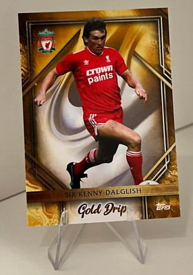 Topps Liverpool FC Team Set Sir Kenny Dalglish Gold Drip 2023/24 #49 Legend Icon